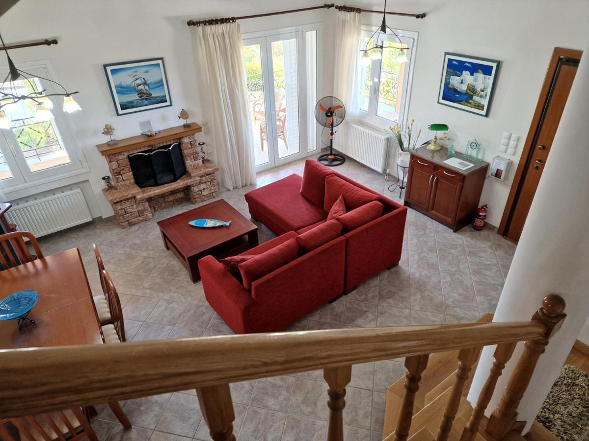 Villa Liana : Luxury Villa With Fantastic Sea View, Near Airport Pórto Ráfti Extérieur photo