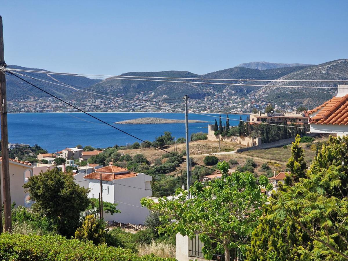 Villa Liana : Luxury Villa With Fantastic Sea View, Near Airport Pórto Ráfti Extérieur photo