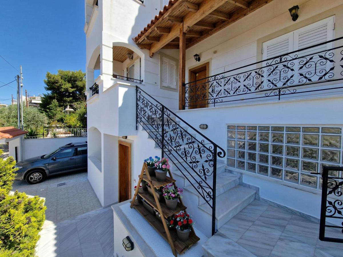 Villa Liana : Luxury Villa With Fantastic Sea View, Near Airport Pórto Ráfti Extérieur photo