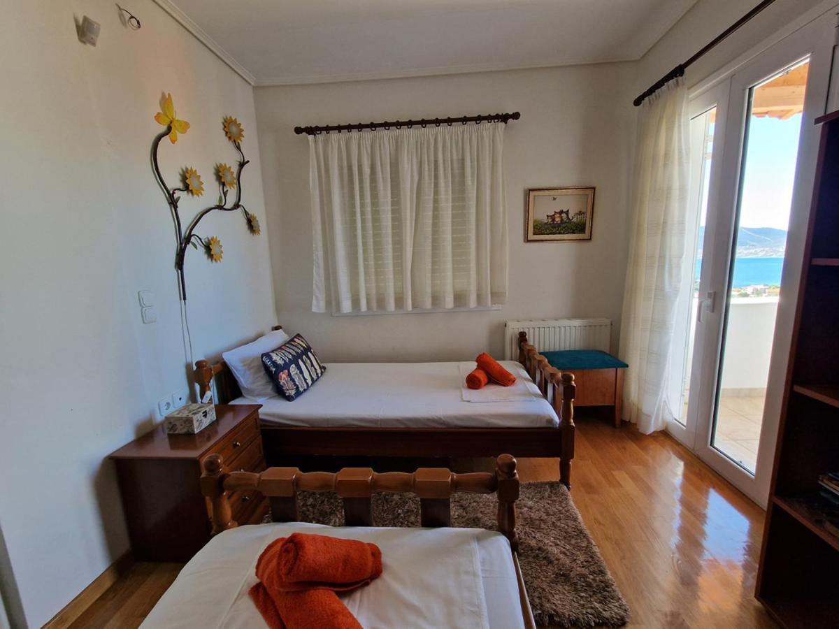 Villa Liana : Luxury Villa With Fantastic Sea View, Near Airport Pórto Ráfti Extérieur photo