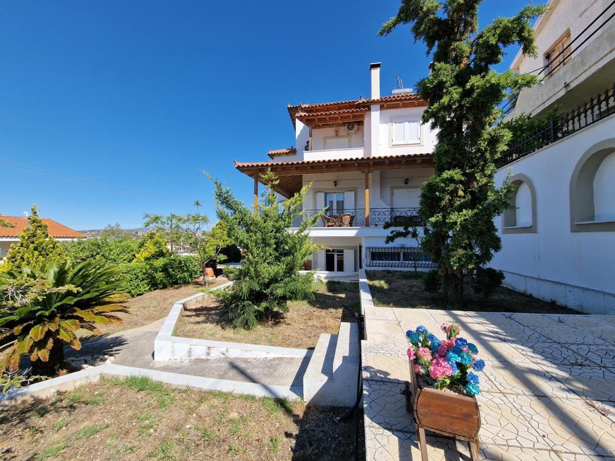 Villa Liana : Luxury Villa With Fantastic Sea View, Near Airport Pórto Ráfti Extérieur photo