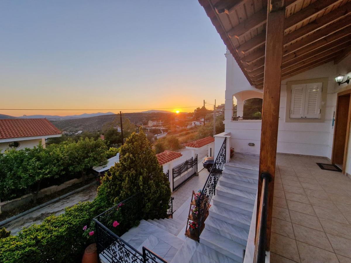 Villa Liana : Luxury Villa With Fantastic Sea View, Near Airport Pórto Ráfti Extérieur photo