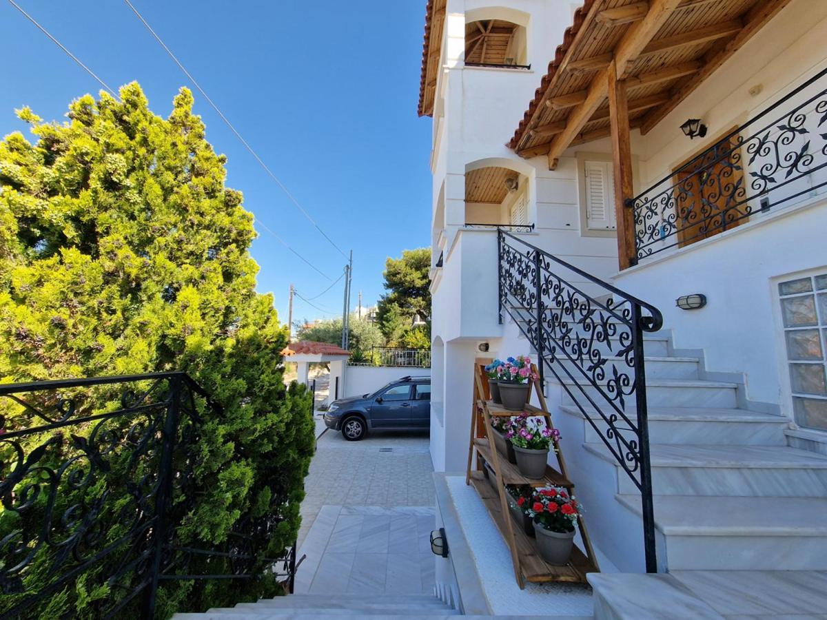 Villa Liana : Luxury Villa With Fantastic Sea View, Near Airport Pórto Ráfti Extérieur photo